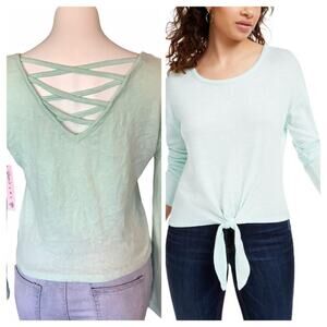 Crave Fame Cozy Tie-Front Top